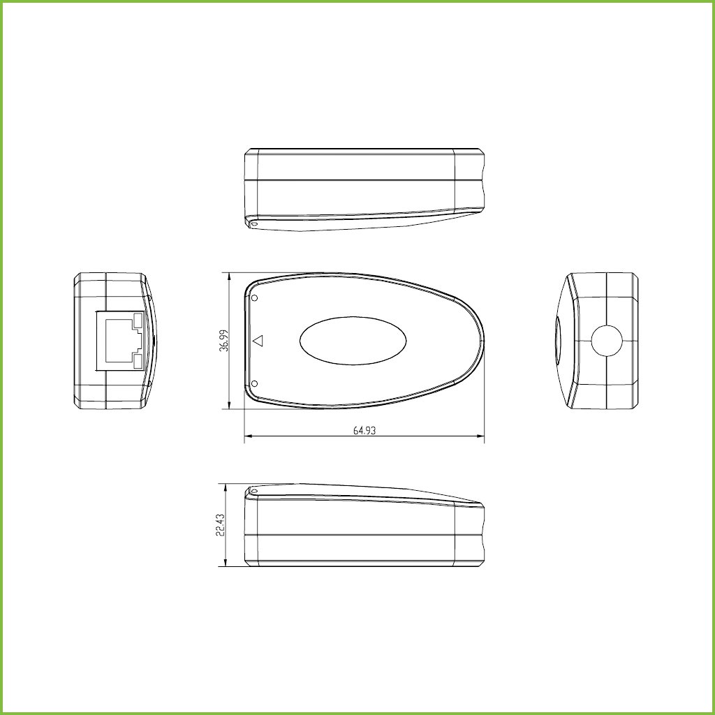 Kit Conversor UTP Vídeo+Alimentación para HDCVI/TVI/AHD hasta 1080P con RJ45 (2uds) - Imagen 2