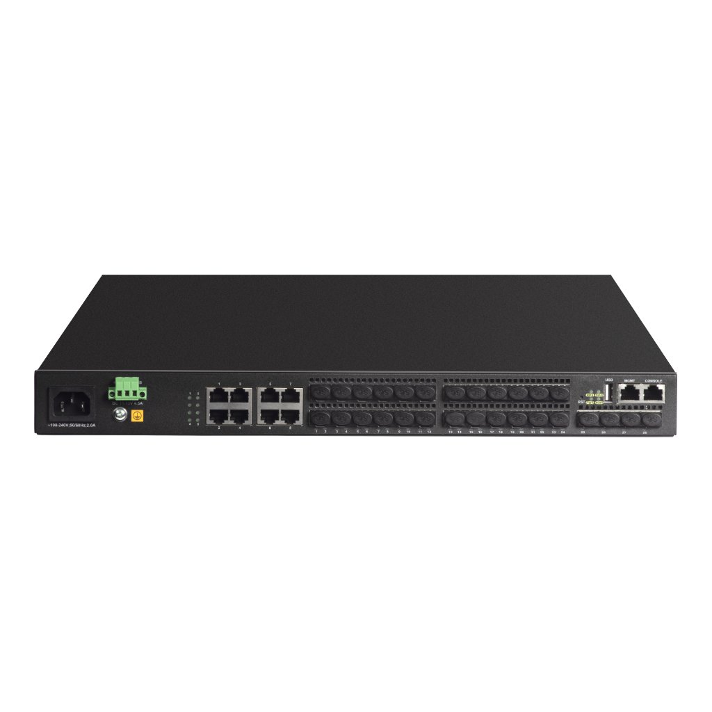 Switch 24 puertos Gigabit (16 SFP + 8 Combo (RJ45/SFP)) + 4 Uplink SFP+ 10Gbps 40W Gestionable Layer3 - Imagen 3