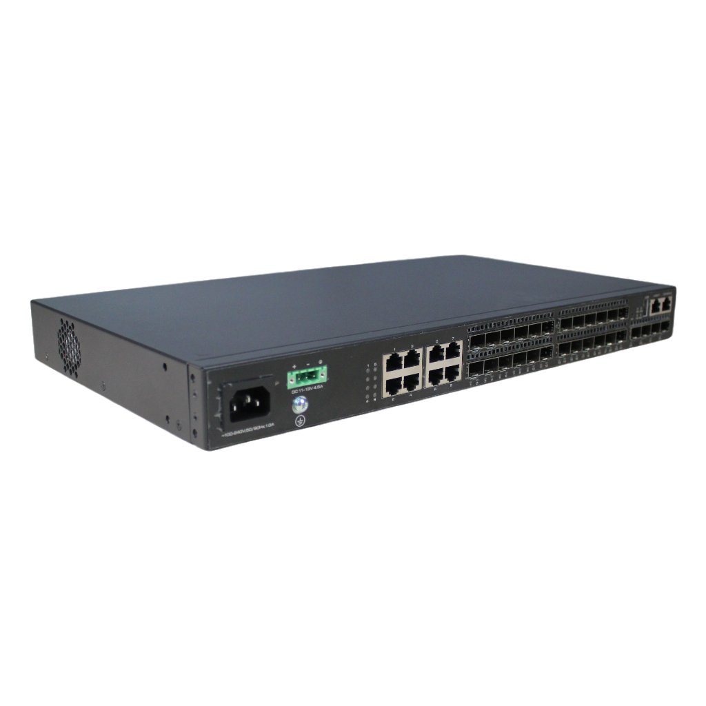 Switch 24 puertos Gigabit (16 SFP + 8 Combo (RJ45/SFP)) + 4 Uplink SFP+ 10Gbps 40W Gestionable Layer3 - Imagen 4